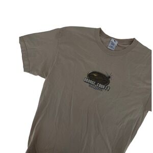 Orange County Choppers Sturgis Black Hills Graphic TShirt Tan Mens L Vintage Y2K
